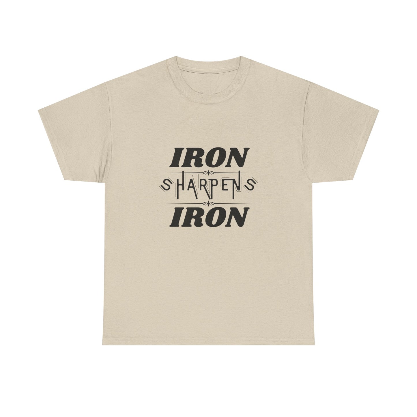 Iron Sharpens Iron T-Shirt — Motivational Christian Fitness Tee